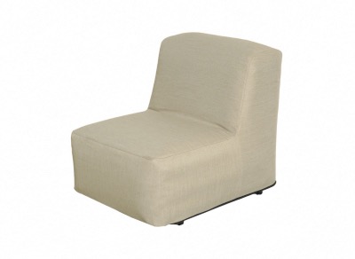 Fauteuil BALLOON ECRU, PVC gonflable avec housse en polyester structuré, 71x92x75 cm Proloisirs