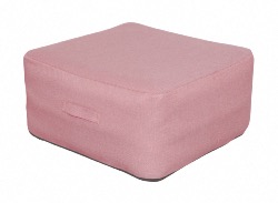 Tabouret BALLOON PINK, PVC gonflable avec housse en polyester struturé, 71x71x34 Proloisirs