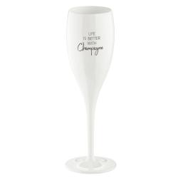 Super Verre 100ml avec impression CHEERS NO.1 LIFE IS BETTER WITH - Cotton White Koziol