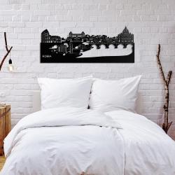 Decoration murale Skyline Rome 68cm en métal decoupe Citizz