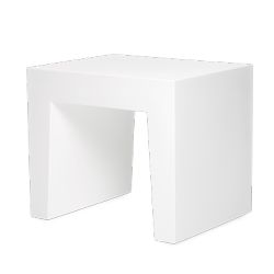 Tabouret /table basse Concrete blanc 40 x 50 x 43 cm 100 % polyéthylène recyclé (LLDPE), FATBOY