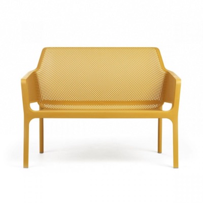 Banc NET BENCH SENAPE empilable polypropylène 116 x 86 cm résistant aux UV Nardi