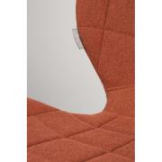 Chaise OMG tissu polyester coloris ORANGE ZUIVER