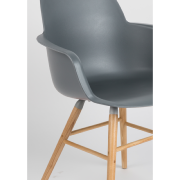 Fauteuil ALBERT KUIP en aluminium coloris dark grey - ZUIVER