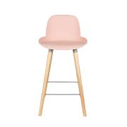 Chaise Haute ALBERT KUIP coloris vieux rose - 65 cm - ZUIVER