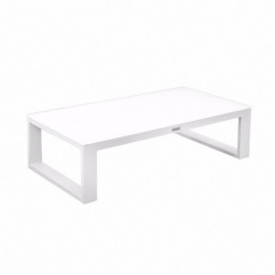 Table basse BELLUNO - 119x63cm - blanc : blanc - Garden Art