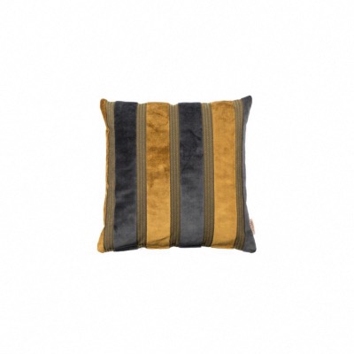Coussin SCOTT jaune/gris 45x45cm tissu 52% viscose 48% polyester Zuiver