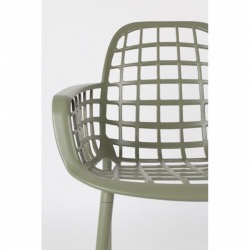 Fauteuil empilable ALBERT KUIP aluminium laqué époxy Vert- ZUIVER