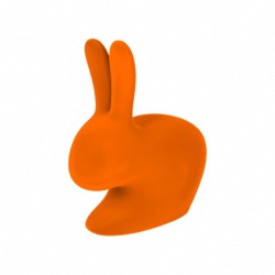 Chaise LAPIN "Stefano Giovanni" en polyéthylène coloris orange By Qeeboo