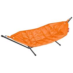 Grand Hamac Headdemock en metal noir filet hamac Orange Fatboy