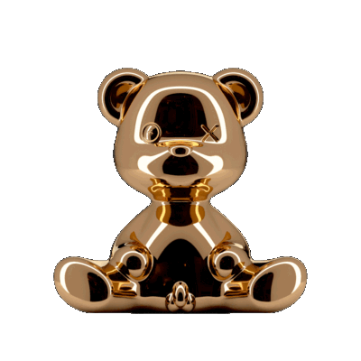 Lampe TEDDY garçon en polyethylène coloris Cooper avec cable L35XP21XH32cm design Stefano Giovanni