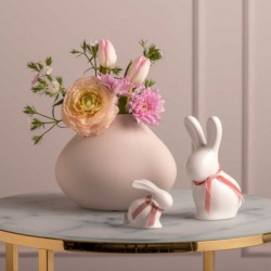 Lapin PESARO 15 cm blanc Leonardo