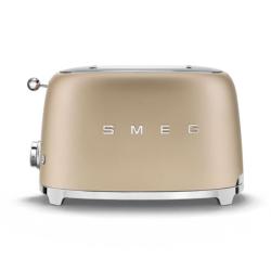 Toaster 2 tranches années 50 - Or mat SMEG