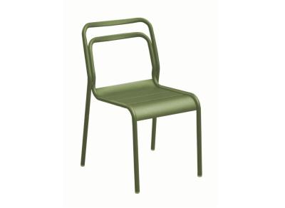 Chaise EOS châssis aluminium NOIR empilable 