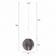 Suspension ronde ethnique en métal COOPER - Ø40 - Dutchbone 