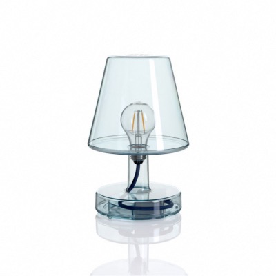 Lampe de table FATBOY® Transloetje bleu 25,5x16,5cm en polycarbonate 3 reglages d'intensite 