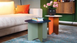 Table TAVOLINO CIELO en metal thermolaqué H38cm Ø50,5cm Remember