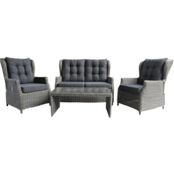 Set Ibiza 1 Canape 2 Fauteuils 1 Tale Basse Resine Tresse