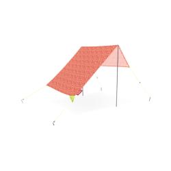 Miasun tente de plage portable Palm Beach pour 2 adultes et 2 enfants toile en coton Fatboy