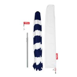 Parasol Ø350cm rayé Bleu foncé/Blanc Fatboy