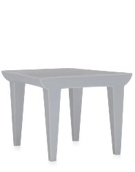 Table basse BUBBLE CLUB gris en polyethylene teinté dans la masse poudré Kartell