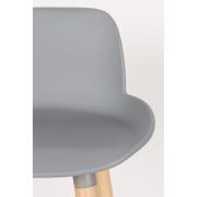 Chaise Haute ALBERT KUIP coloris gris clair - 65 cm - ZUIVER