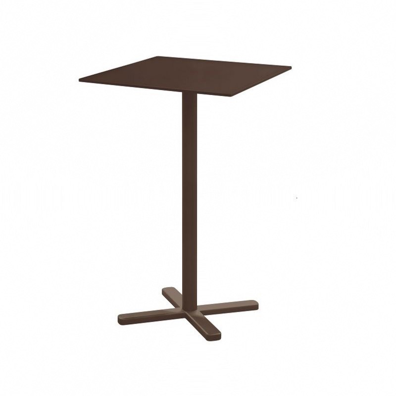 table haute pliante table haute de bar pliante darwin en acier brun indien 70x70x105 cm emu table haute pliante table haute de bar pliante darwin en acier brun indien 70x70x105 cm emu