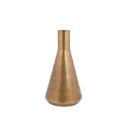 VASE HARI SLIM en métal finition laiton, imperméable, 18x35 cm