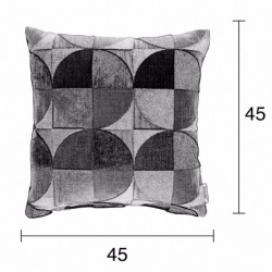 Coussin CLUB Rose - 45 x 45 cm - ZUIVER