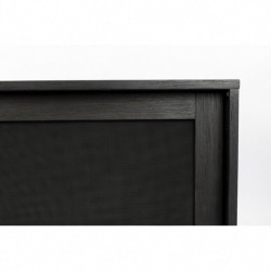 BUFFET HARDY BLACK OAK Placage chêne noir 160x45x60 cm (LxPxH)