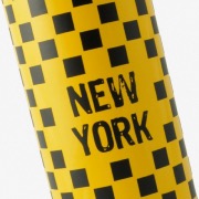 Extincteur design Rallye NY jaune-noir - FIRE DESIGN