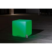 Cube tabouret HP cube roto moulé avec Led et haut-parleur Bluetooth
