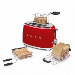 Toaster 2 tranches années 50 - rouge - SMEG