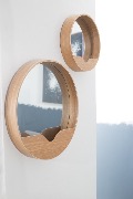 Miroir ROUND WALL Ø.60cm coloris naturel - Zuiver