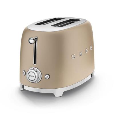 Toaster 2 tranches années 50 - Or mat SMEG