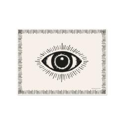 Set de table rectangulaire Zenon blanc PODEVACHE Y 33x45cm - PDV 01705