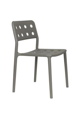 Chaise Serra Grise 53x41xH80 cm. Polypropylène Plastique