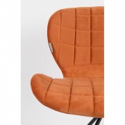 Chaise velours OMG orange - Zuiver