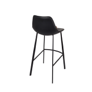 Tabouret de bar FRANKY h80cm black - Dutchbone