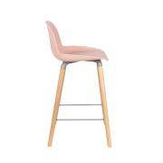 Chaise Haute ALBERT KUIP coloris vieux rose - 65 cm - ZUIVER