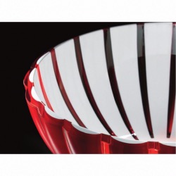 Corbeille Grace Coloris Rouge Transparent - Guzzini