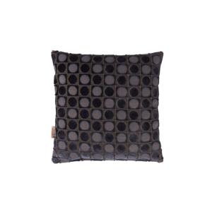 Coussin OTTAVA bleu foncé, 45x45 cm, 74% de viscose, 21% de polyester, 5% de coton