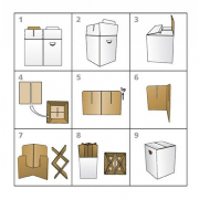Le tabouret en carton "Oxford" - Remember
