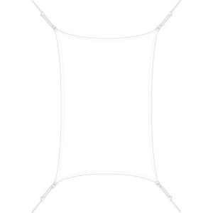Voile Easy Sail rectangulaire 3x4,5m coloris Blanc