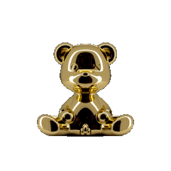 Lampe TEDDY garçon en polyethylène coloris or avec cable L35XP21XH32cm design Stefano Giovanni