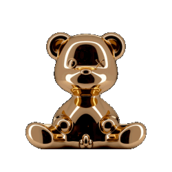 Lampe TEDDY garçon en polyethylène coloris Cooper avec cable L35XP21XH32cm design Stefano Giovanni