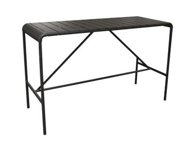 Table BITTI HAUTE rectangle, chassis aluminium epoxy GRAPHITE