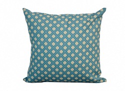 Coussin MOTIF ROND VERT 45X45 cm, toile polyester PROLOISIRS