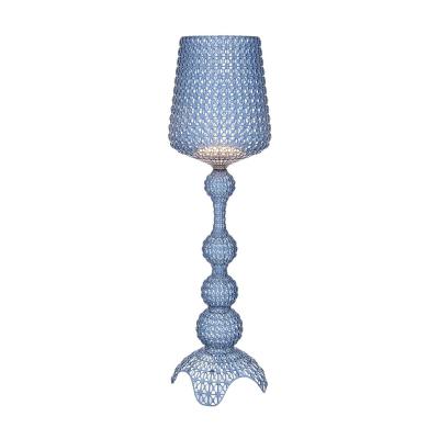 Lampadaire KABUKI bleu avec vairiateur de lumière, H : 166cm Kartell