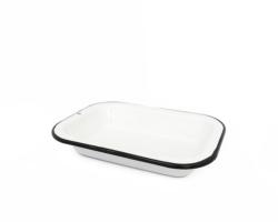 Plateau four rectangle 26x18cm blanc Graniteware